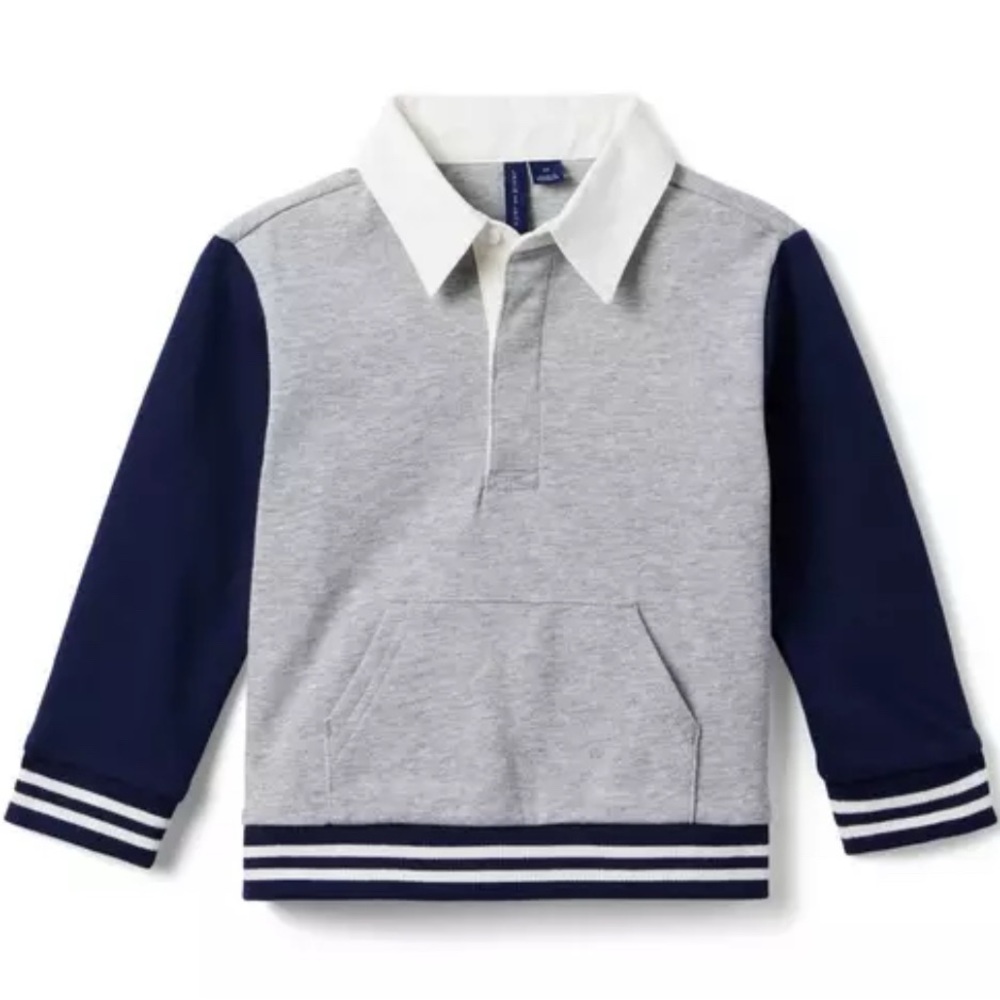 Janie and Jack | Colorblock Rugby Sweatshirt
